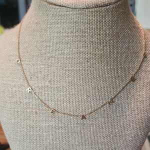 Origami Owl Gold Letter Charm Necklace